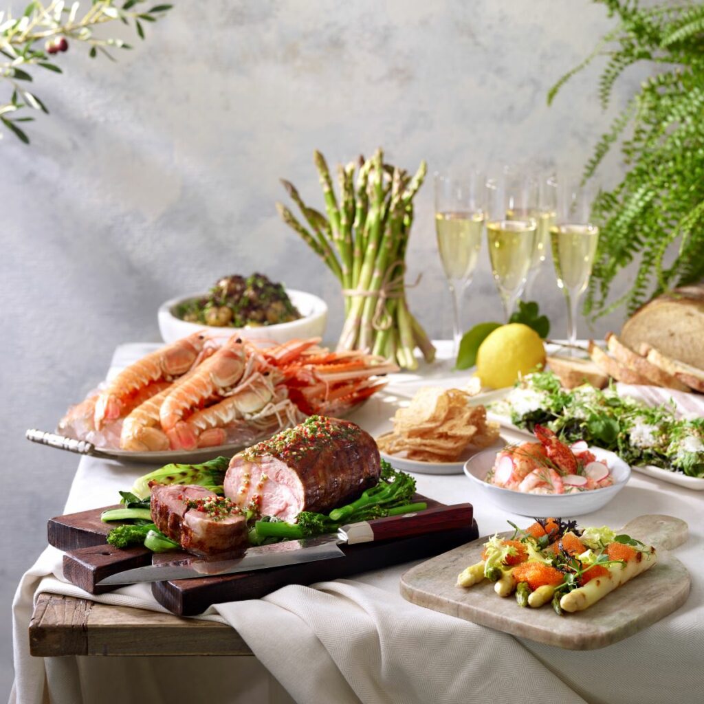 Eksklusiv grillmeny kvadratisk