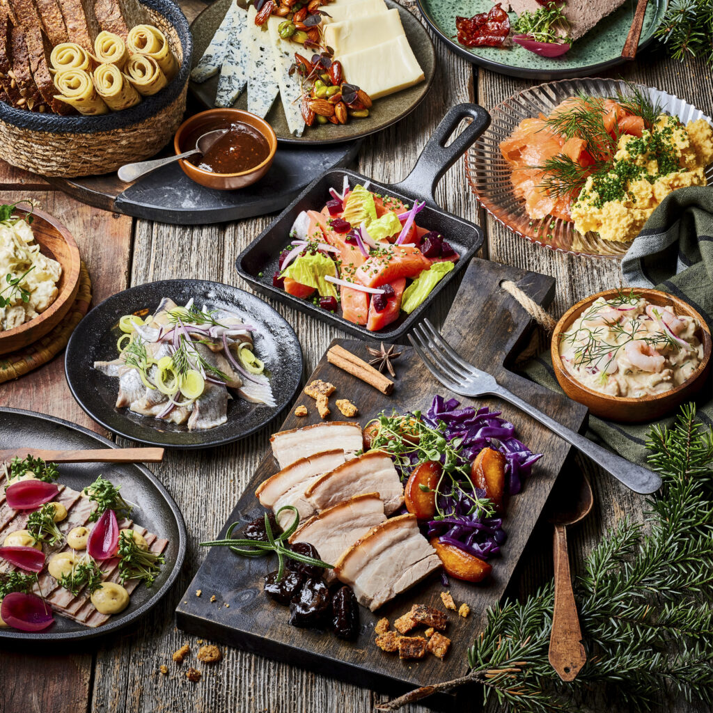 kreativ juletapas kald ribbe kvadratisk